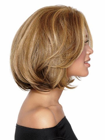 Mittlere Hinreißende Bob Stil Synthetisch Perücke