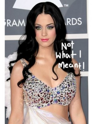 Lange Wellige Katy Perry Synthetische Perücke