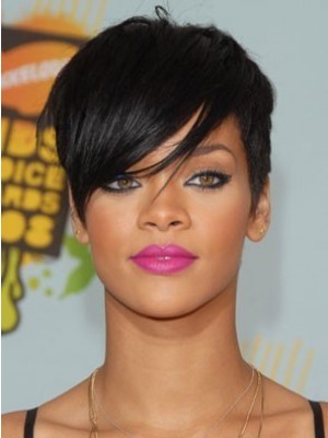 Rihanna Perfekt Frisur Kurz Synthetische Perücke