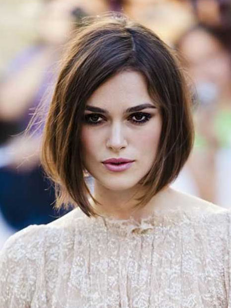 Verführerisch Gerade Spitzefront Keira Knightley Echthaar Perücke