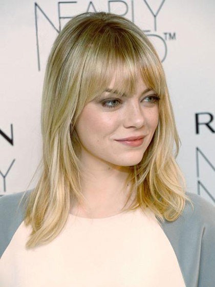 Emma Stone Wellig Staunenswert Kappenlos Perücke