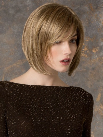 Blond Seidenartige Spitzefront Bob Echthaar Perücken
