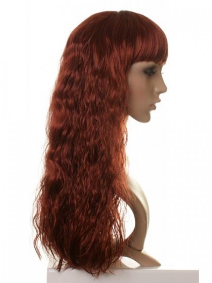 Scharmante Carmella Crimped Wellige Spitzefront Mono Top Perücke