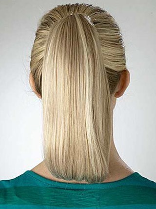 Bob Stil Gerade Synthetische Pferdschwanz Mit Clip