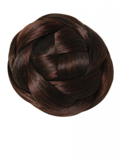 Synthetische Braune Updo Mit Druckempfindliche Clips
